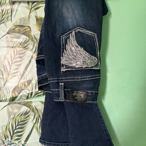 Love indigo angel wing jeans